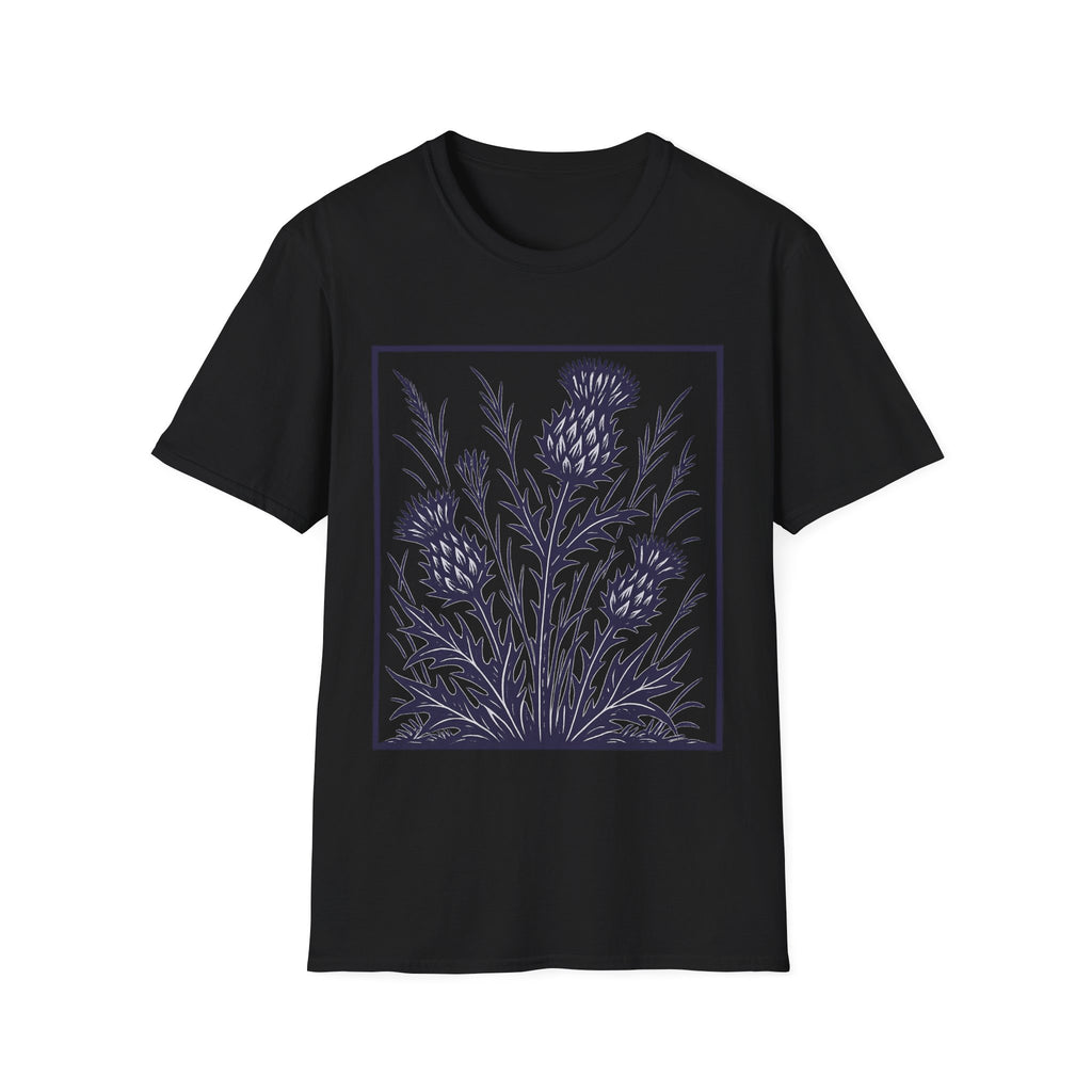 Wild Thistles And Meadow Grasses Antique Botanical T-Shirt