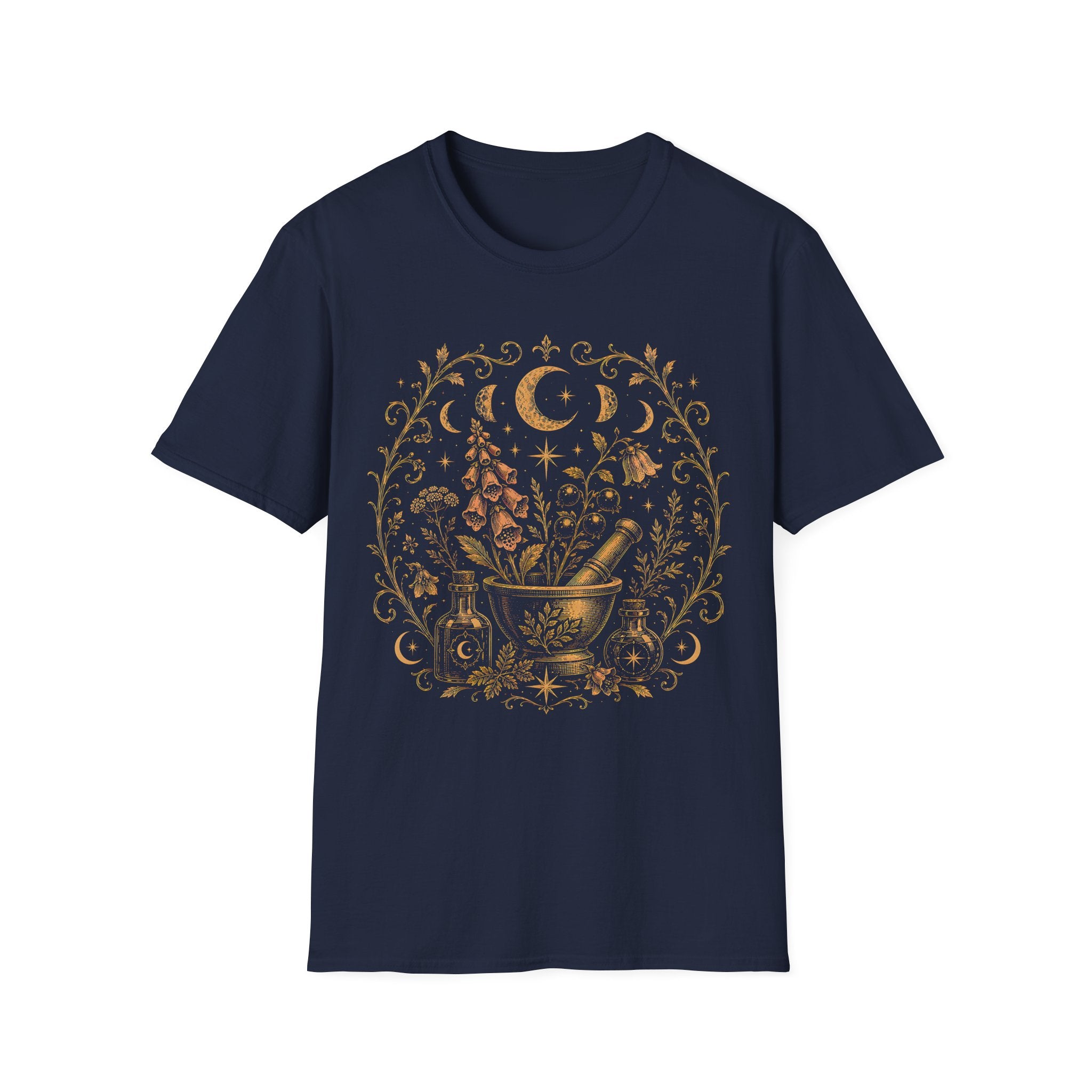 Vintage Apothecary Art Herbal Alchemy T-Shirt