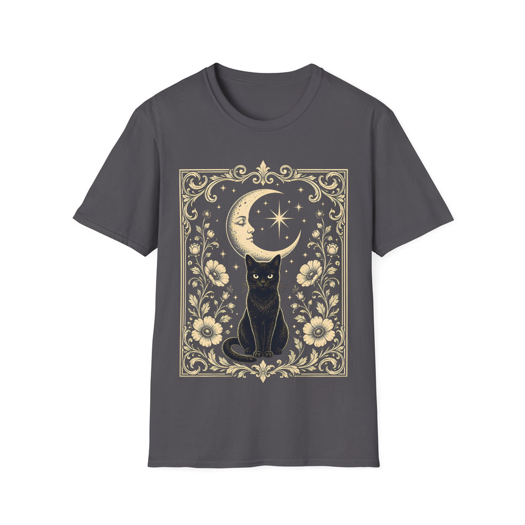 Witchcore Moonlit Black Cat T-Shirt