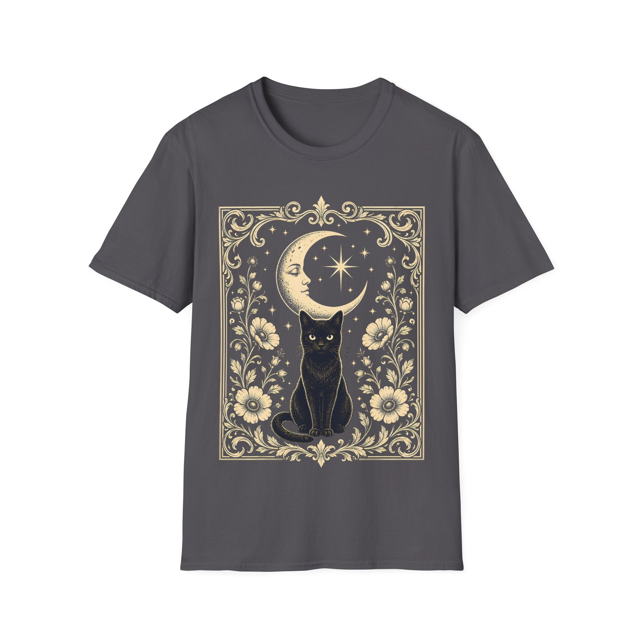 Witchcore Moonlit Black Cat T-Shirt