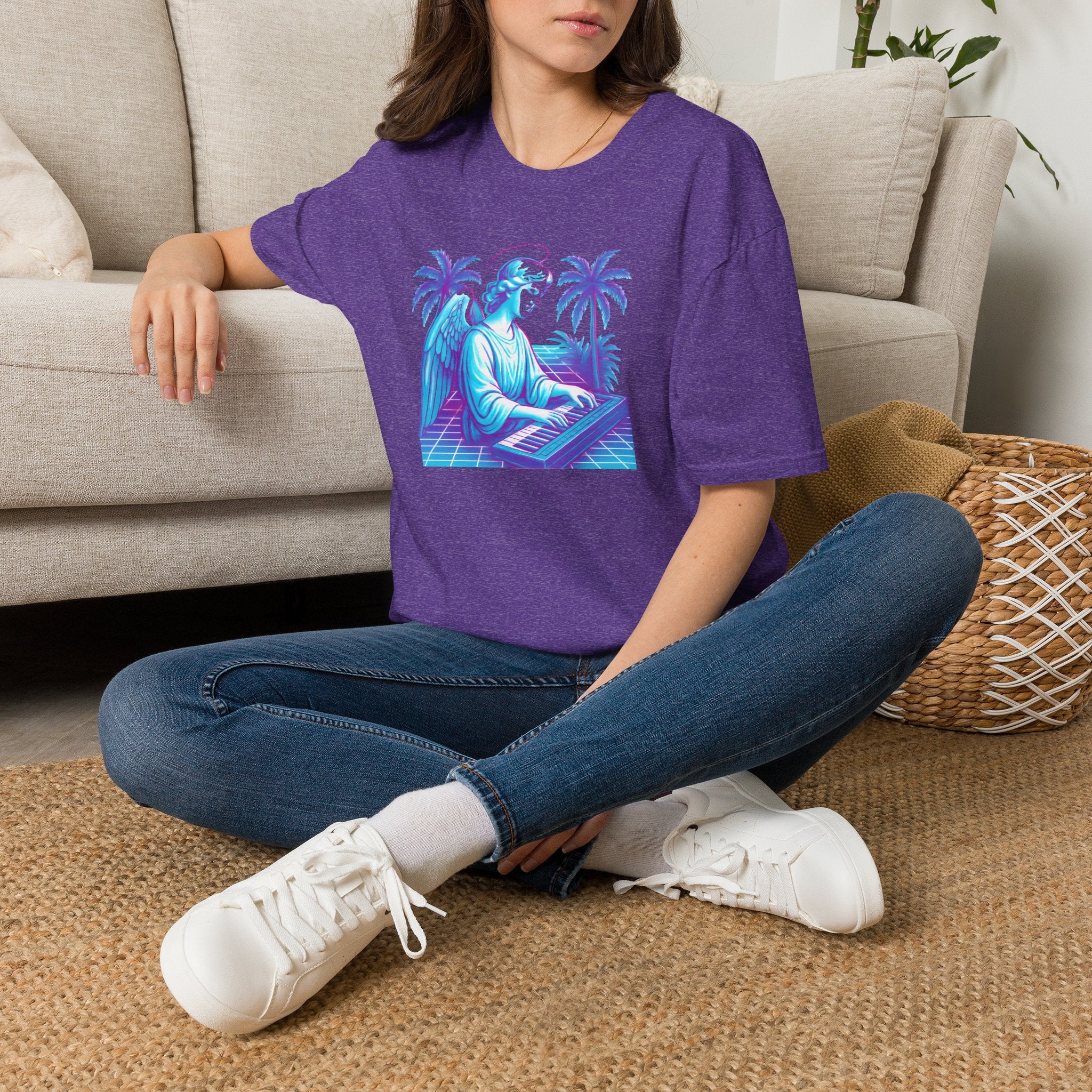 Neon Angel Pianist T-Shirt