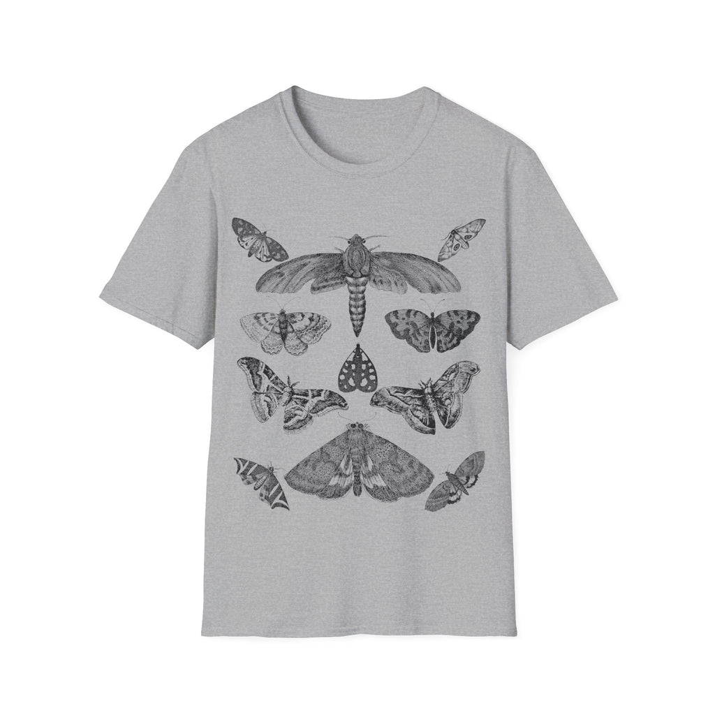 Nocturnal Insects Vintage Moth Collection Print T-Shirt