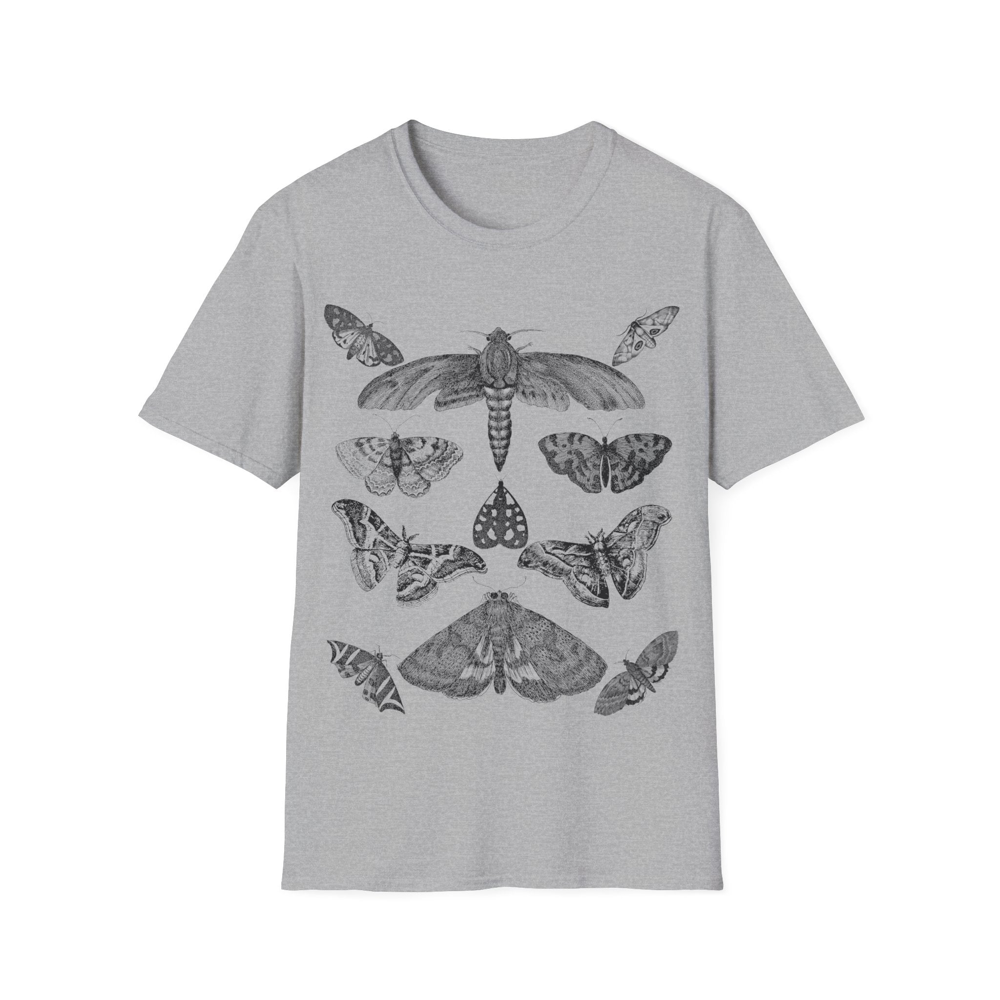 Nocturnal Insects Vintage Moth Collection Print T-Shirt