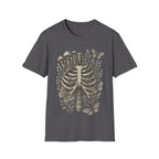 Witchcore Anatomical Ribcage Mushroom T-Shirt