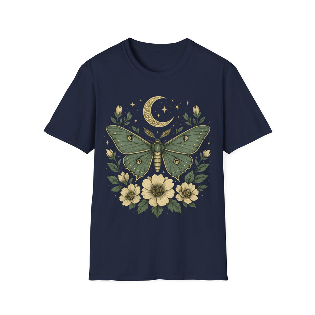 Dreamy Vintage Botanical Moth T-Shirt