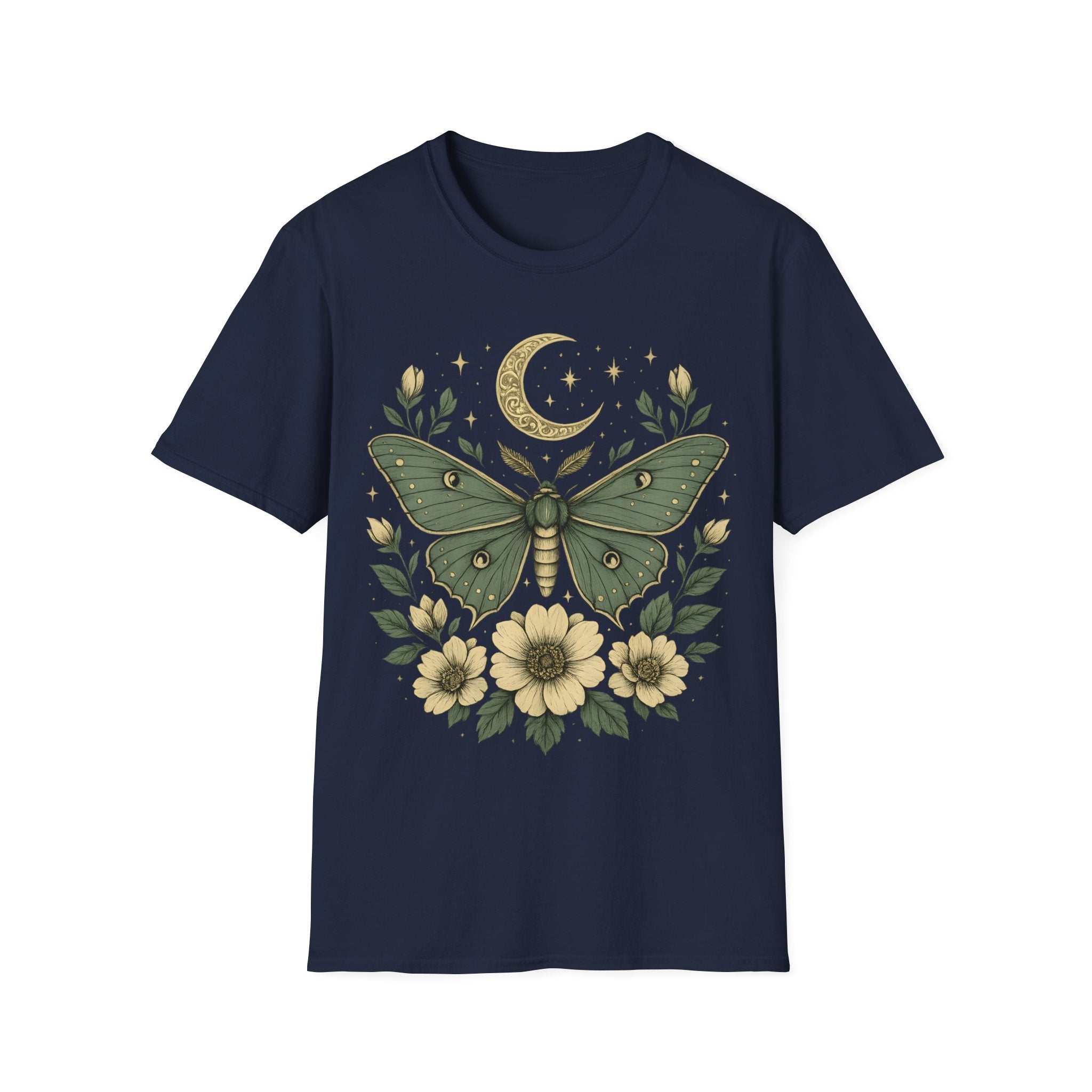 Dreamy Vintage Botanical Moth T-Shirt