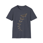 Vintage Flying Moths Illustration T-Shirt