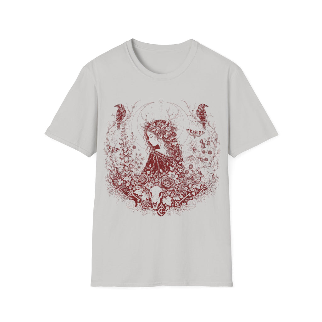 Dark Academia Forest Goddess & Ravens T-Shirt