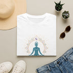 Blue Meditating Woman T-Shirt