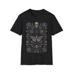 Dark Gothic Crescent Moon Death Moth T-Shirt