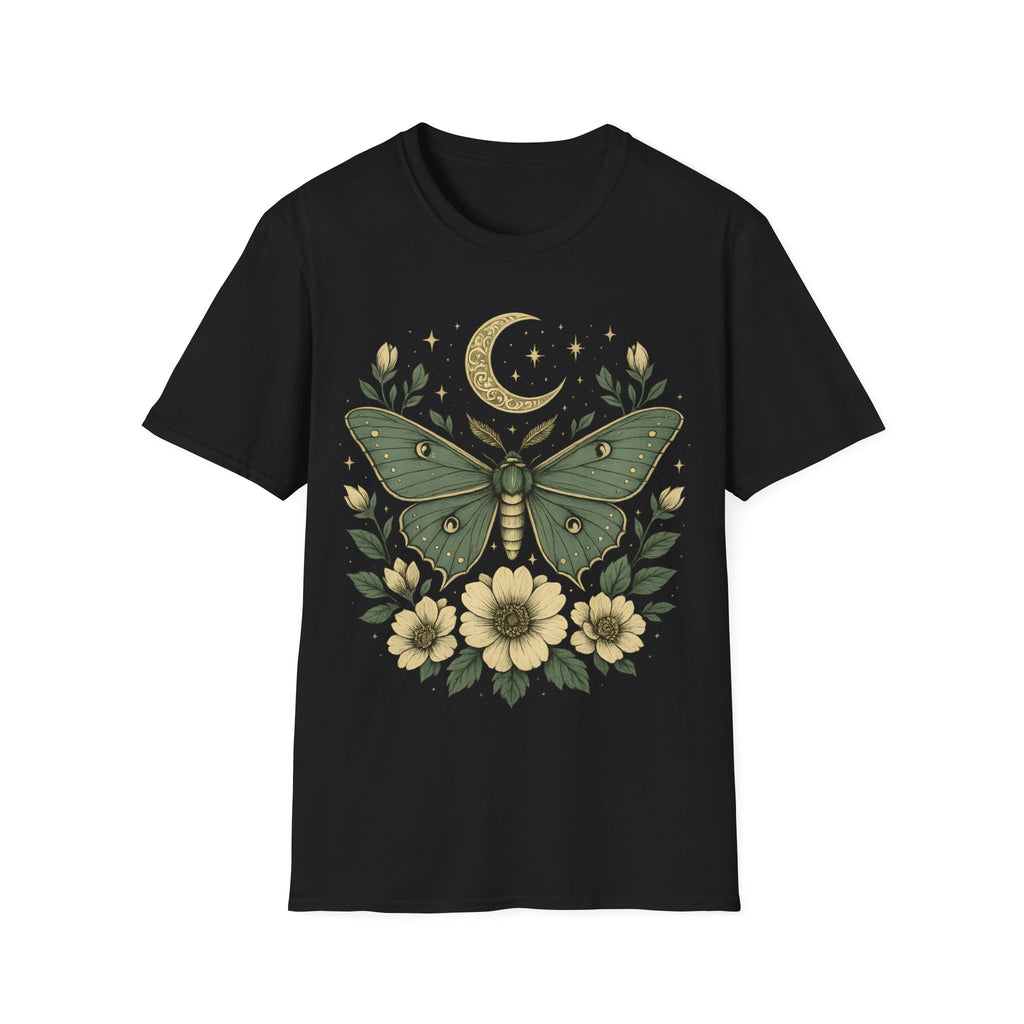 Dreamy Vintage Botanical Moth T-Shirt
