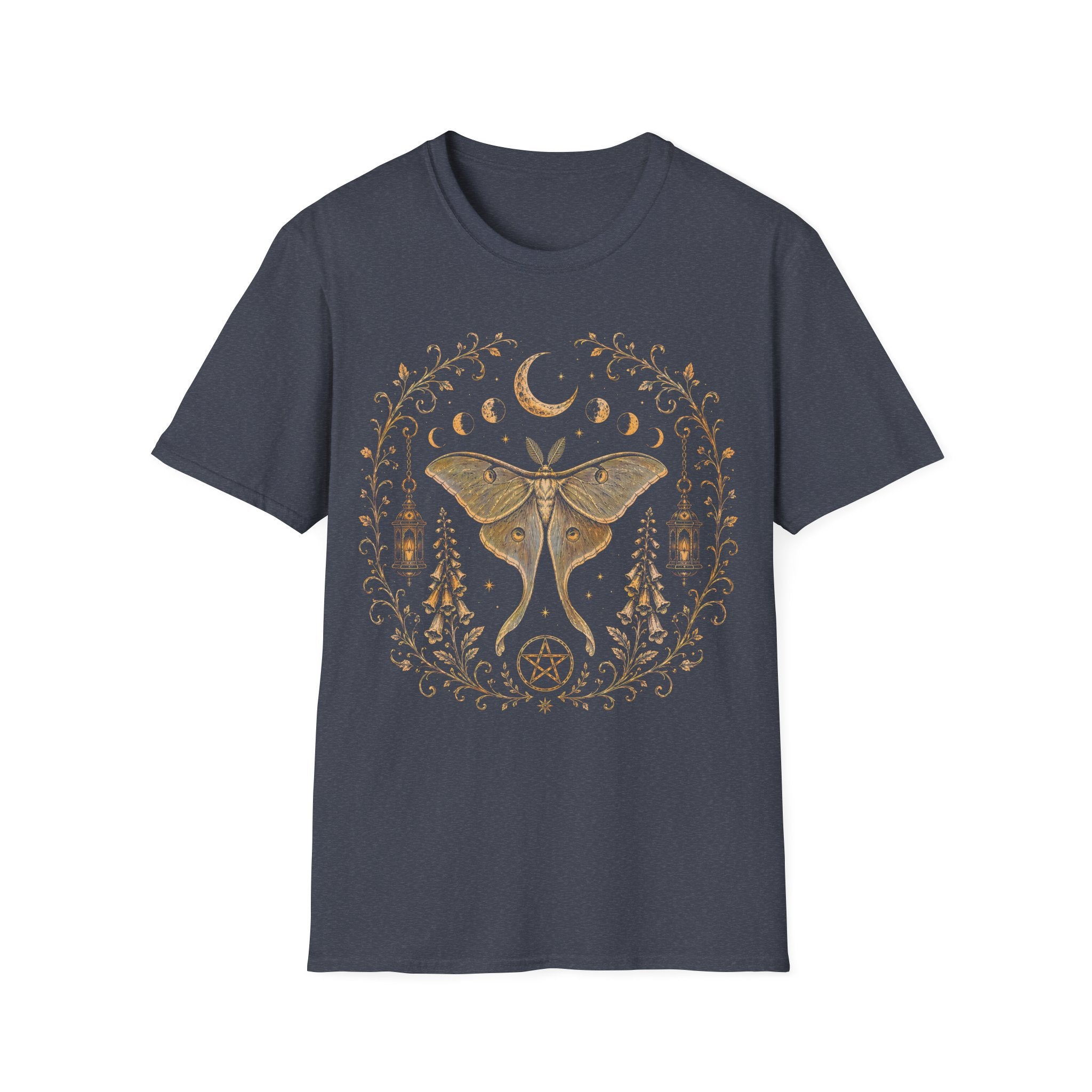 Celestial Luna Moth Botanical T-Shirt
