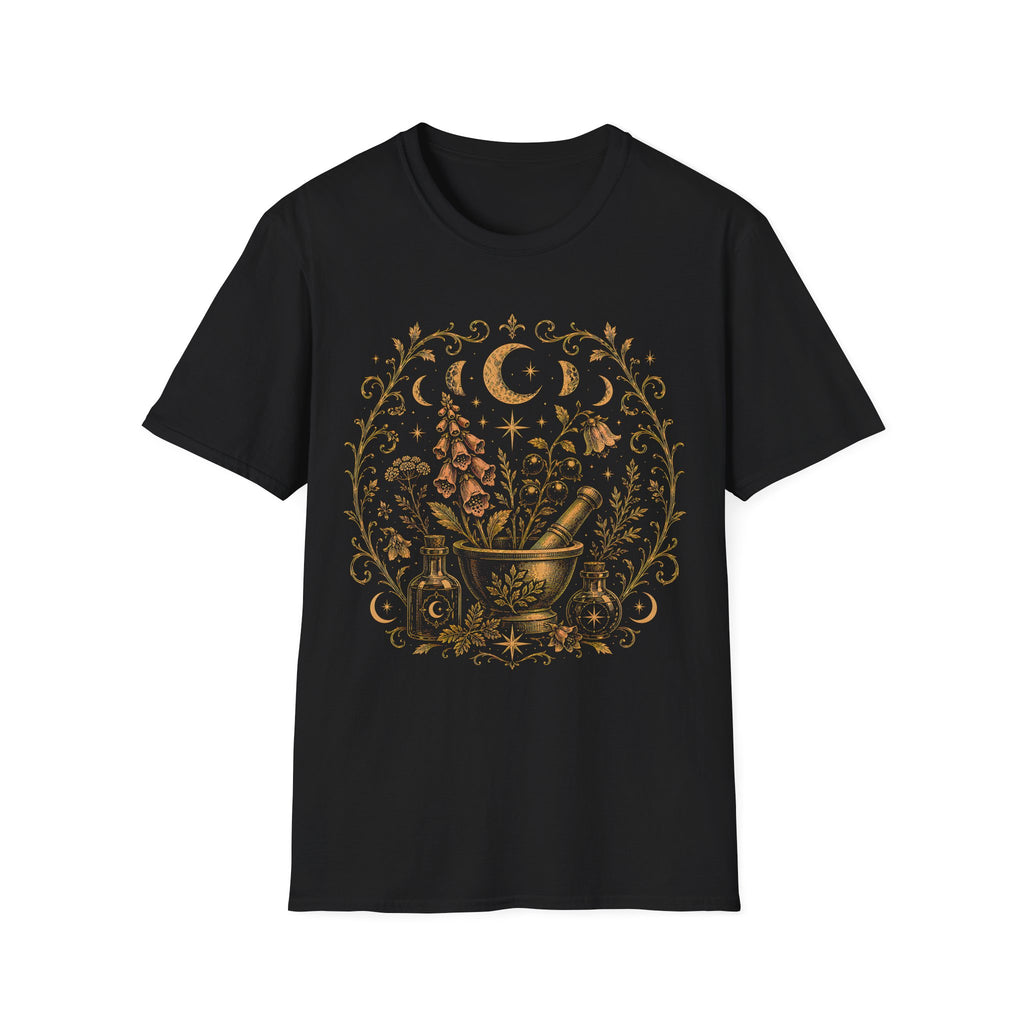Vintage Apothecary Art Herbal Alchemy T-Shirt