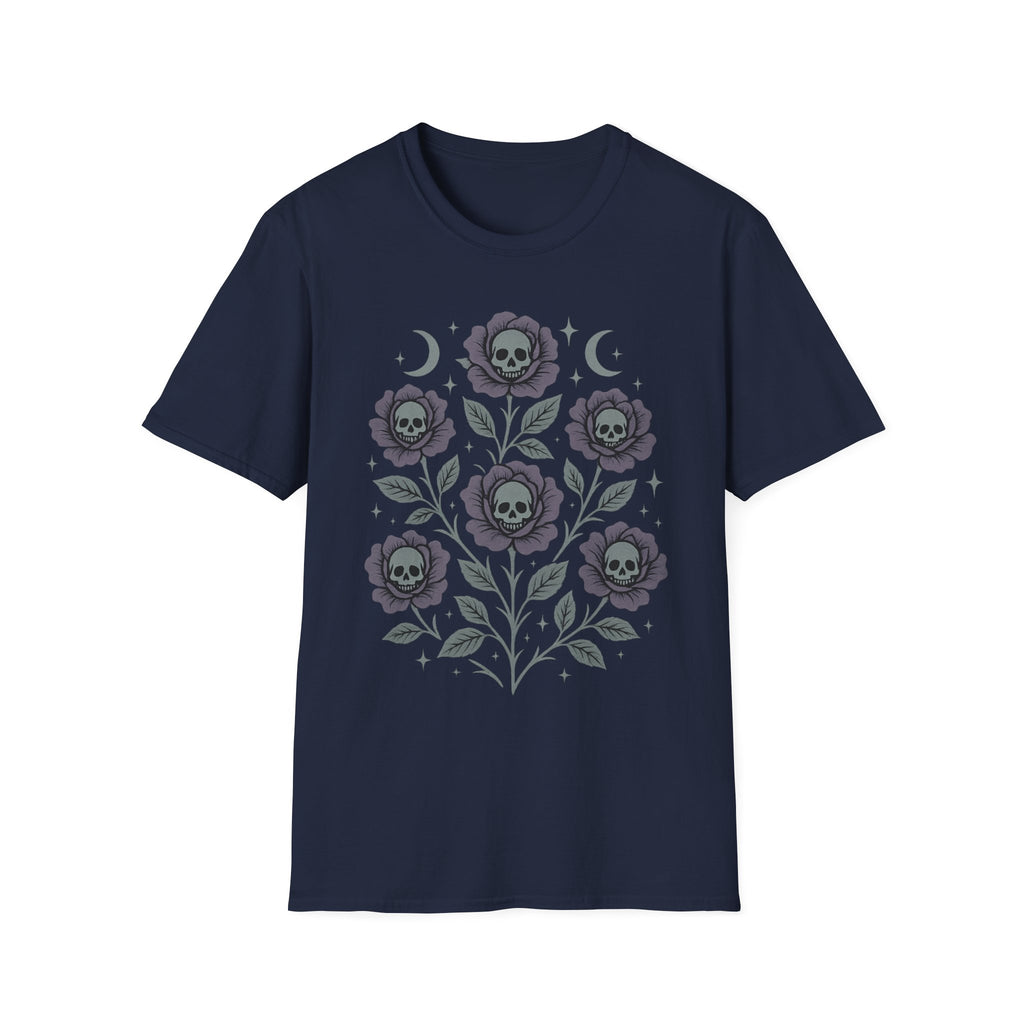Celestial Skull Rose Bouquet T-Shirt