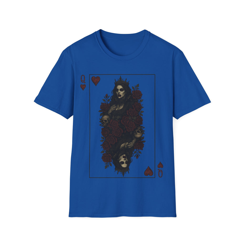 Queen Of Hearts Vampire Playing Card T-Shirt