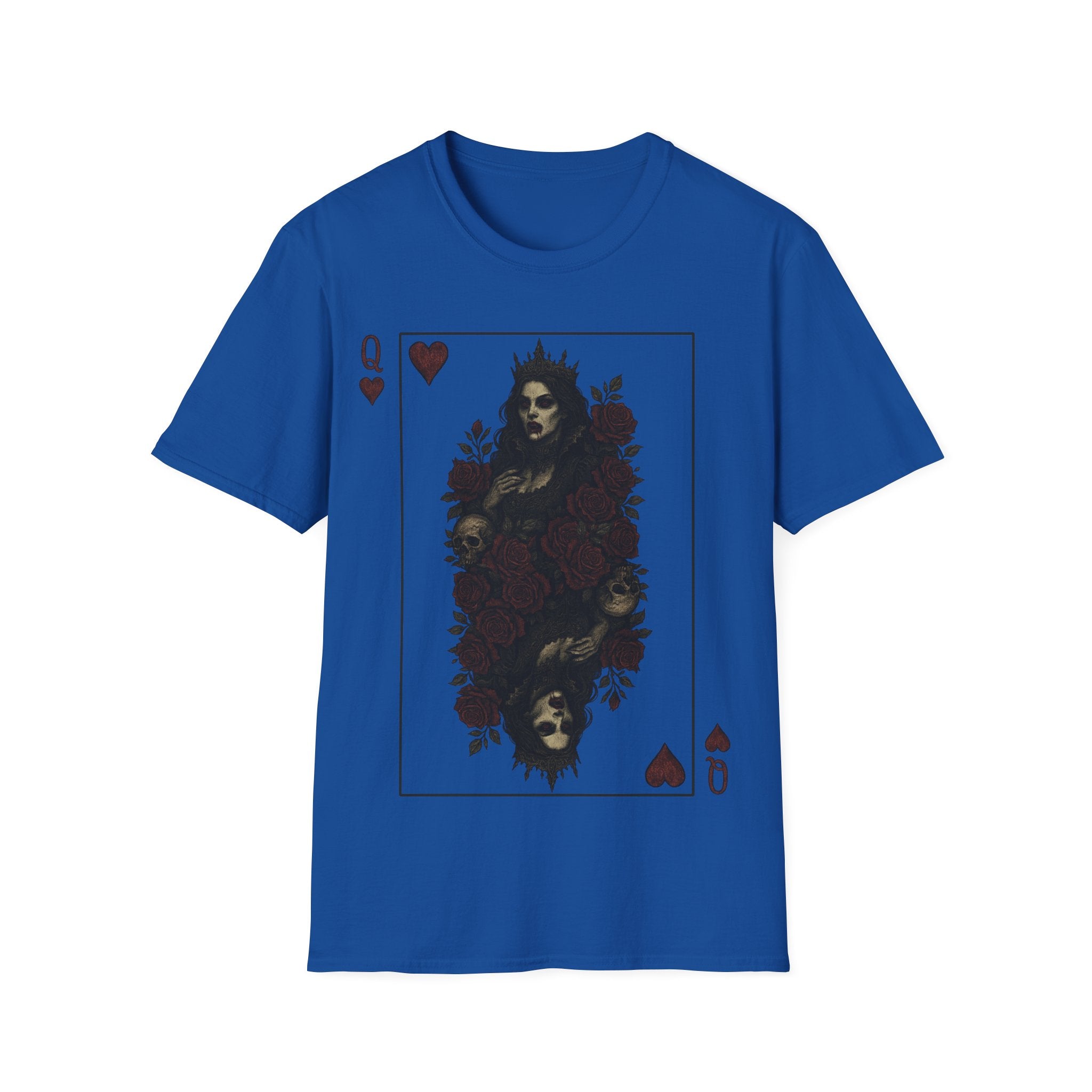 Queen Of Hearts Vampire Playing Card T-Shirt