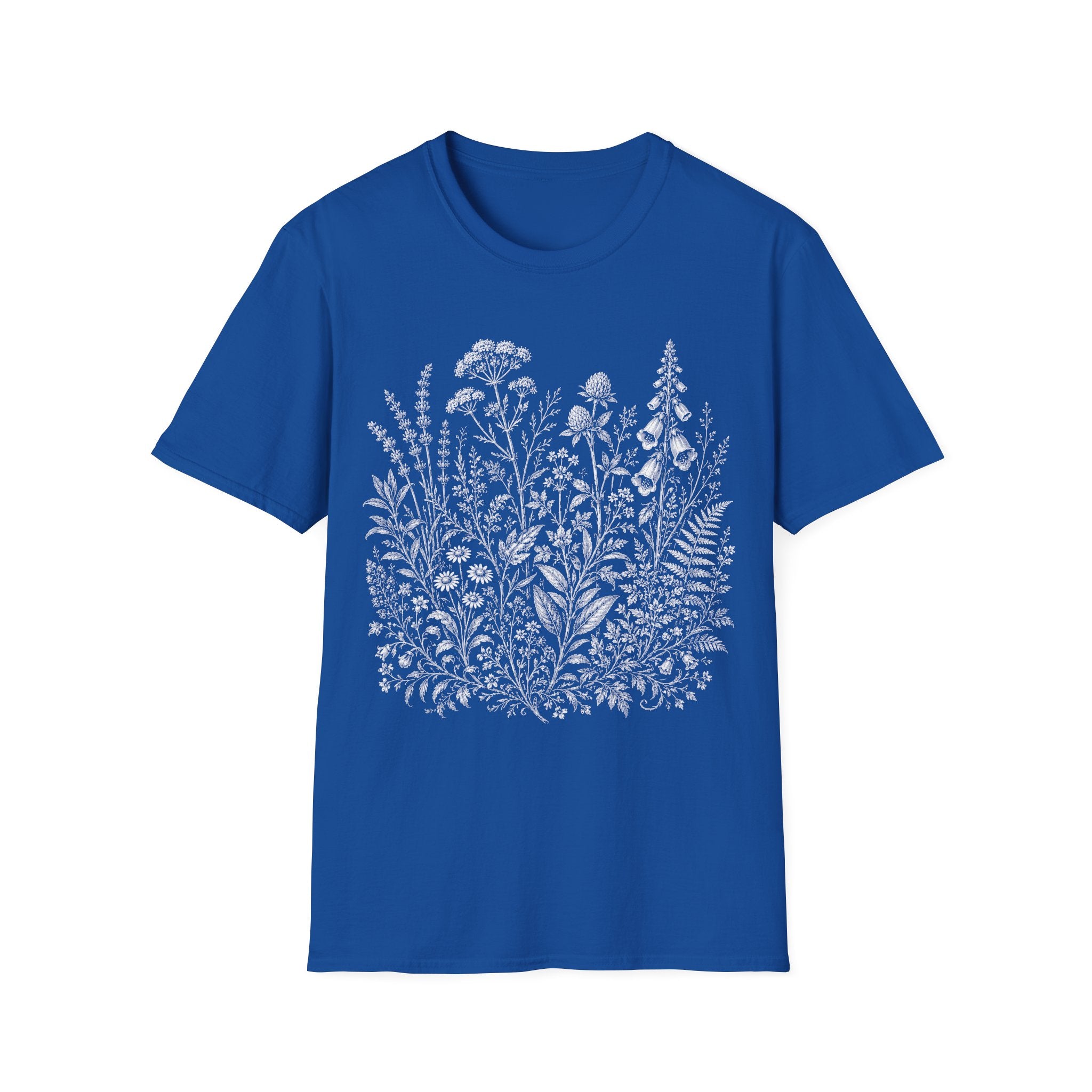 Wild Herbs Collection Antique Botanical Illustration T-Shirt
