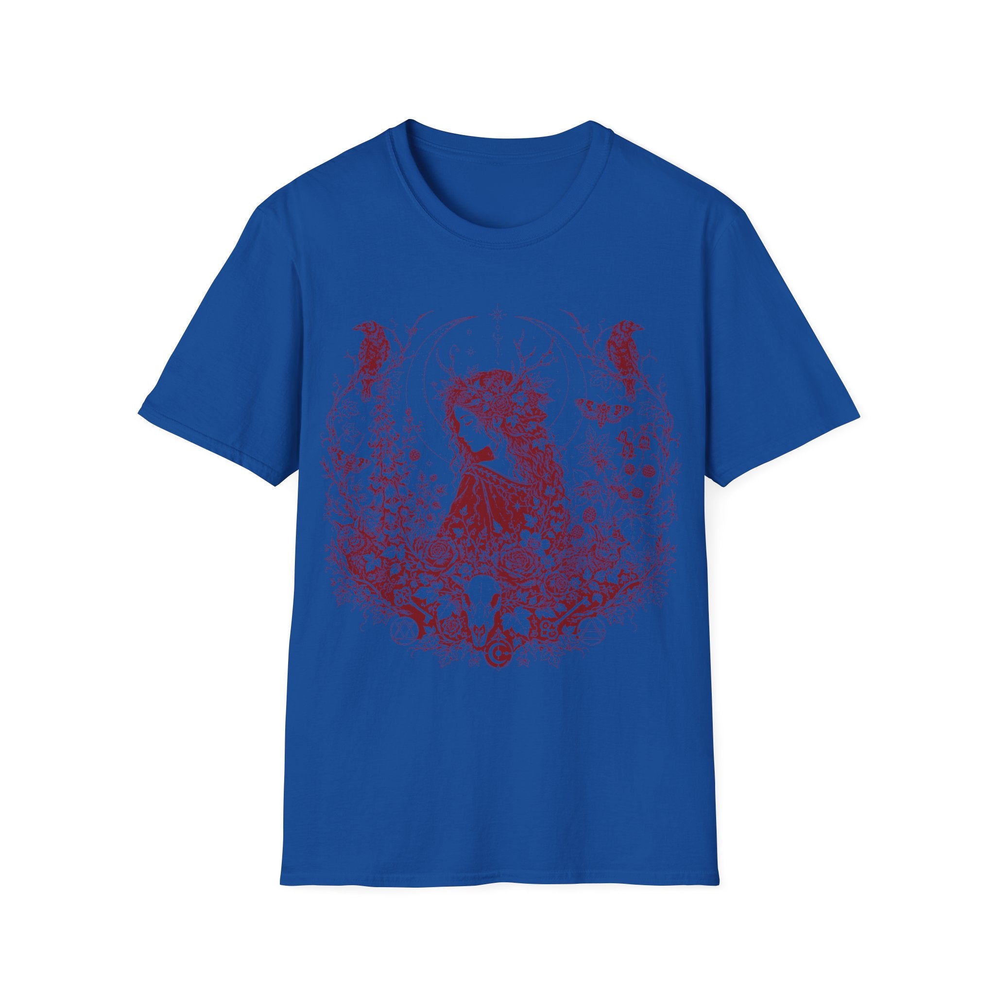 Dark Academia Forest Goddess & Ravens T-Shirt