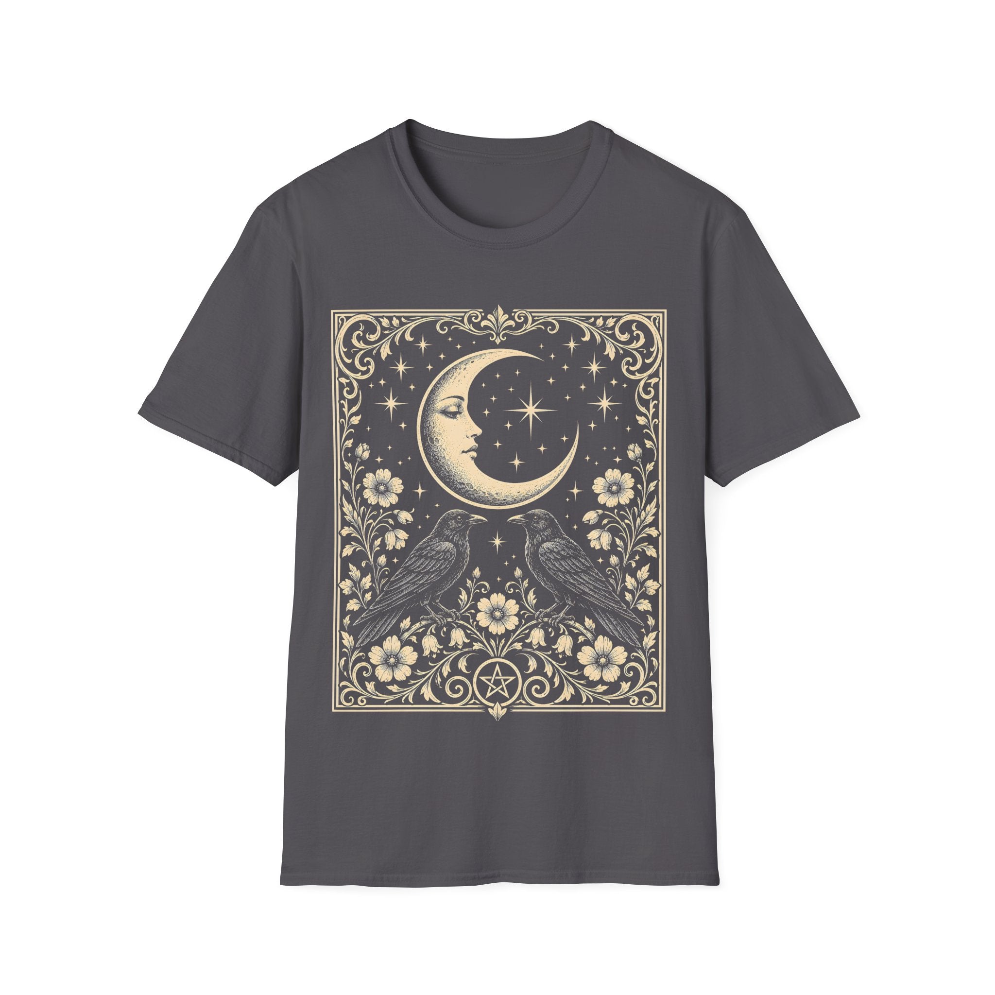 Moonlit Ravens Pentacle T-Shirt