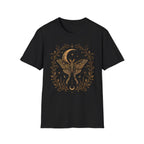Night Sky Crescent Moon Celestial Luna Moth T-Shirt