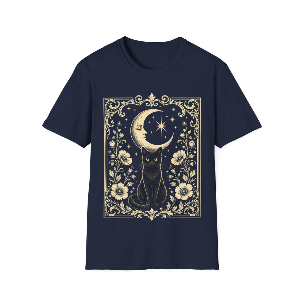 Witchcore Moonlit Black Cat T-Shirt