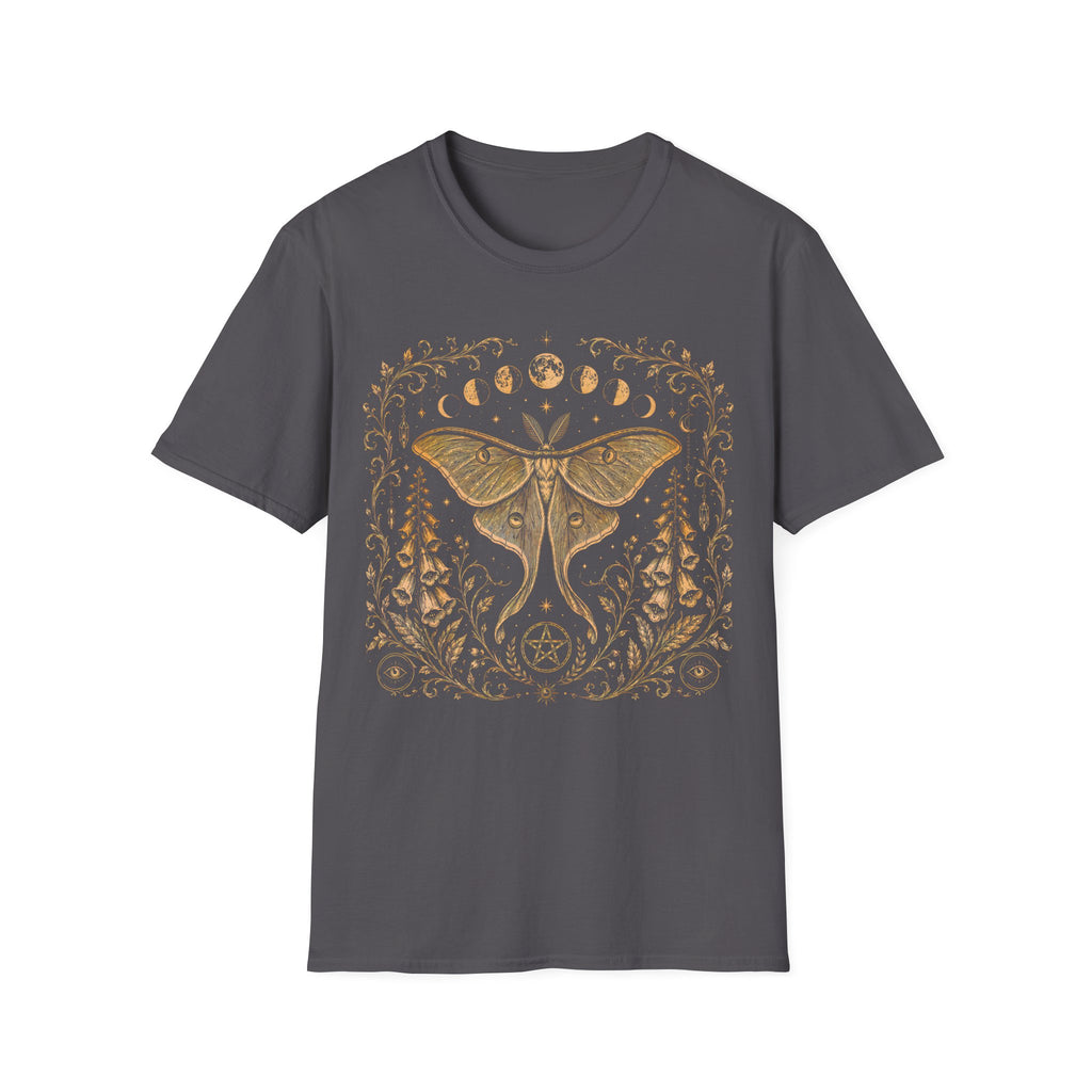 Celestial Luna Moth & Moon Phases T-Shirt