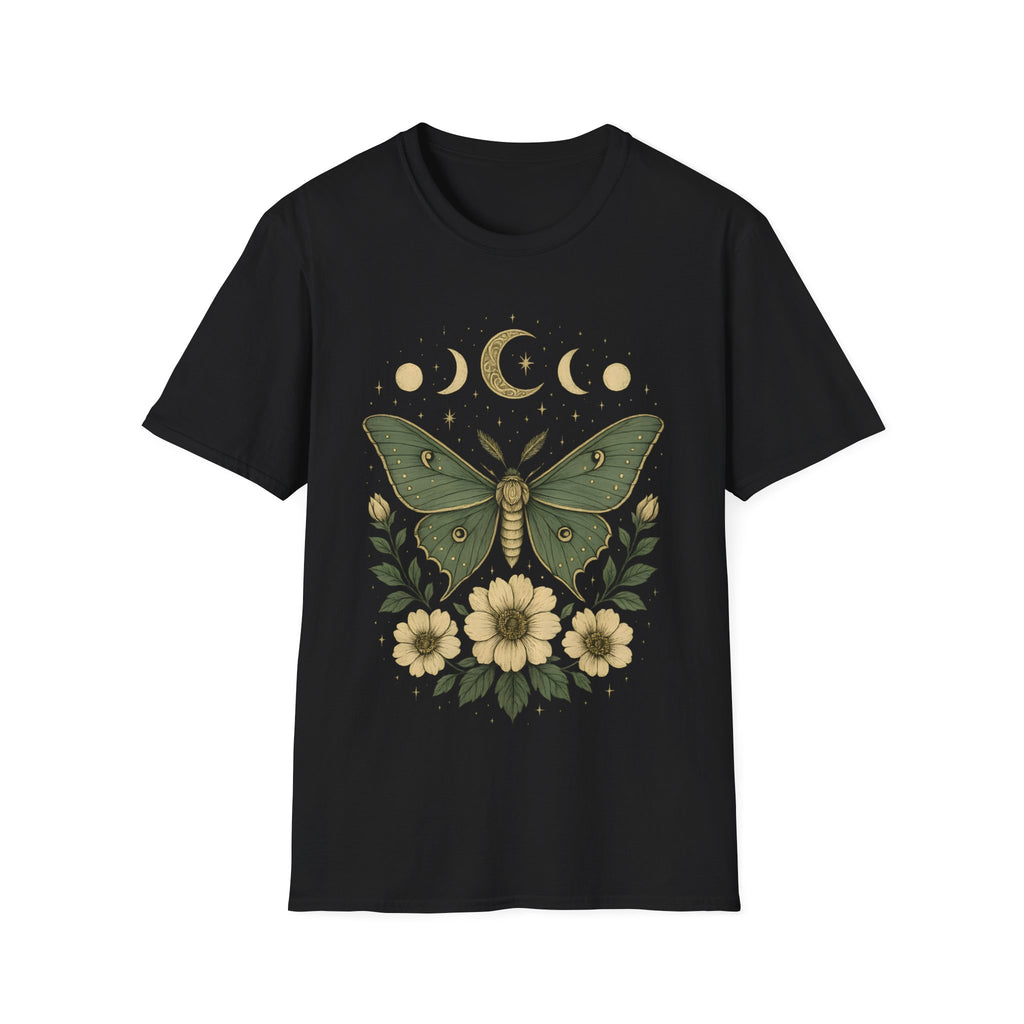 Moon Phases Celestial Luna Moth T-Shirt