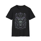 Gothic Skull, Death Moth & Skull Roses T-Shirt