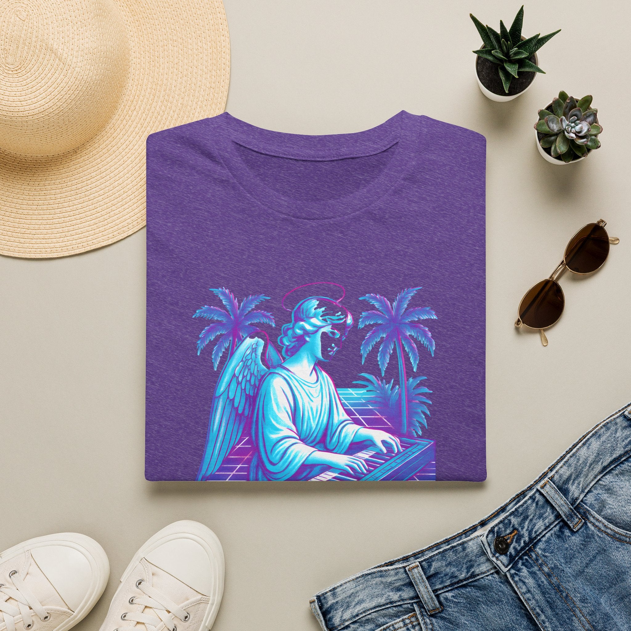 Neon Angel Pianist T-Shirt