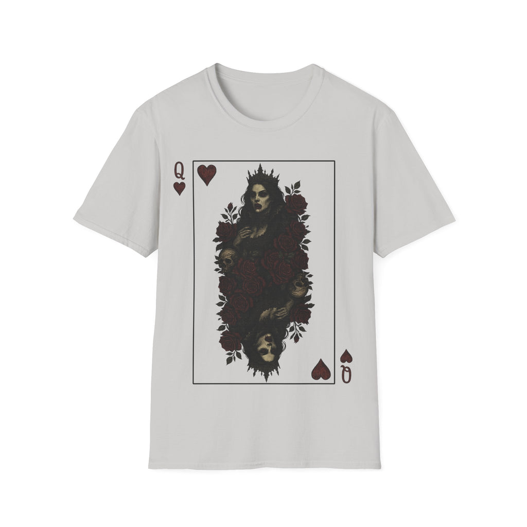 Queen Of Hearts Vampire Playing Card T-Shirt