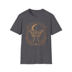 Night Sky Crescent Moon Celestial Luna Moth T-Shirt
