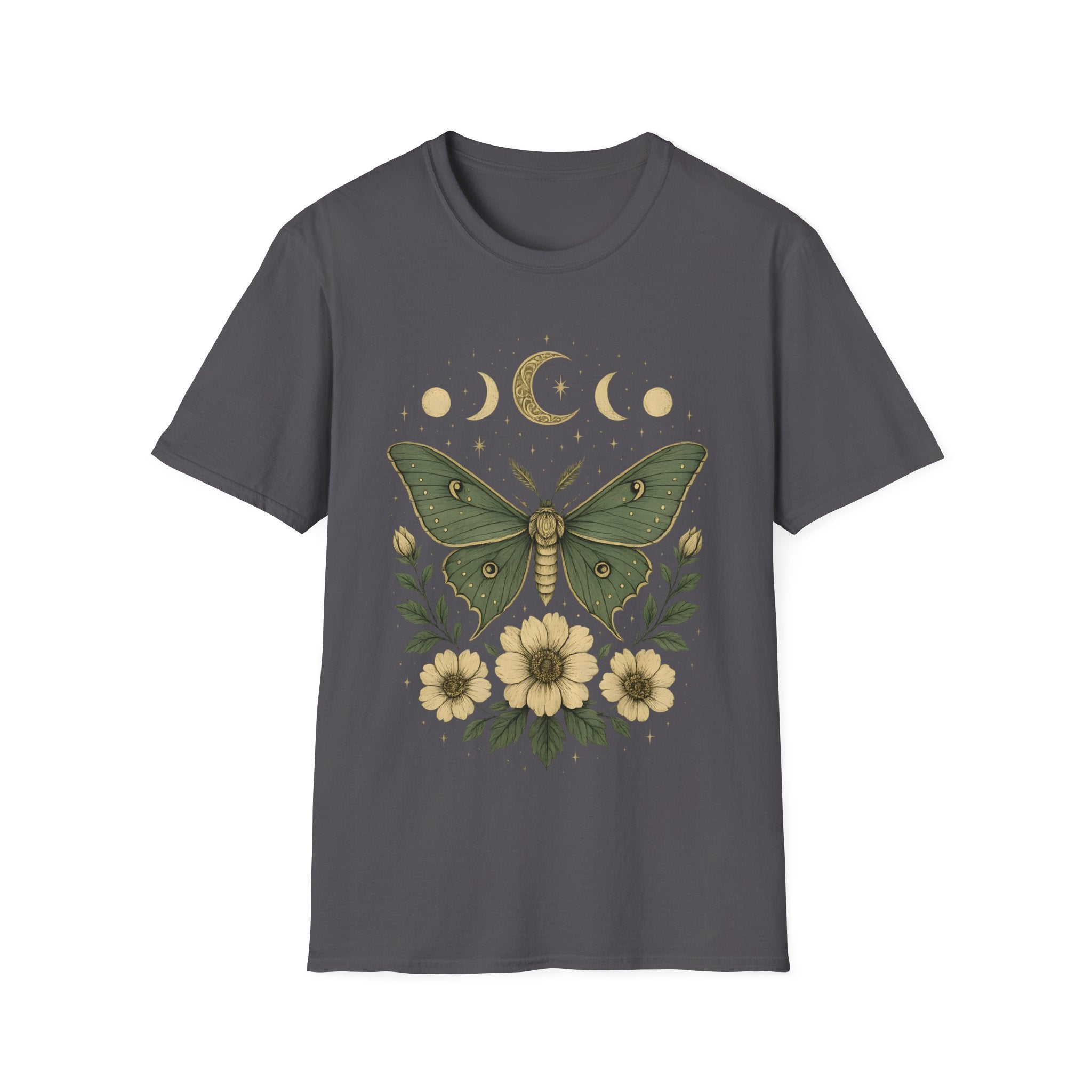 Moon Phases Celestial Luna Moth T-Shirt