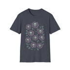Gothic Floral Skull Rose Bouquet T-Shirt