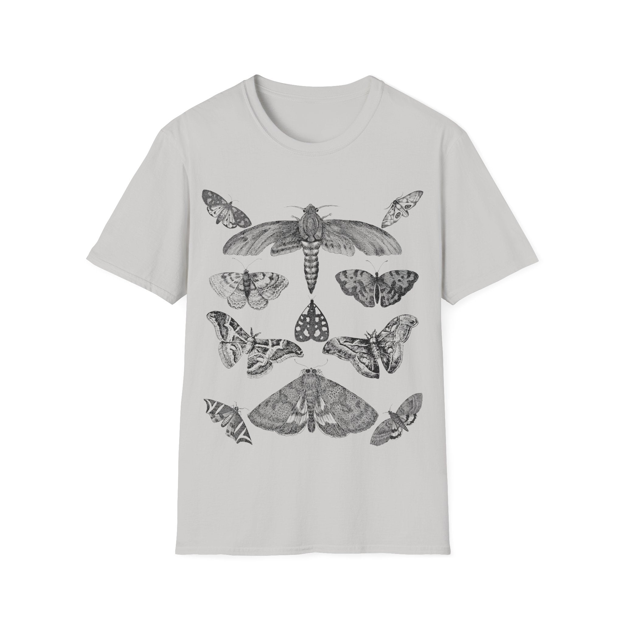 Nocturnal Insects Vintage Moth Collection Print T-Shirt