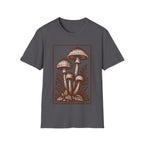 Vintage Woodland Mushroom Illustration T-Shirt