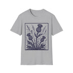 Wild Thistles And Meadow Grasses Antique Botanical T-Shirt