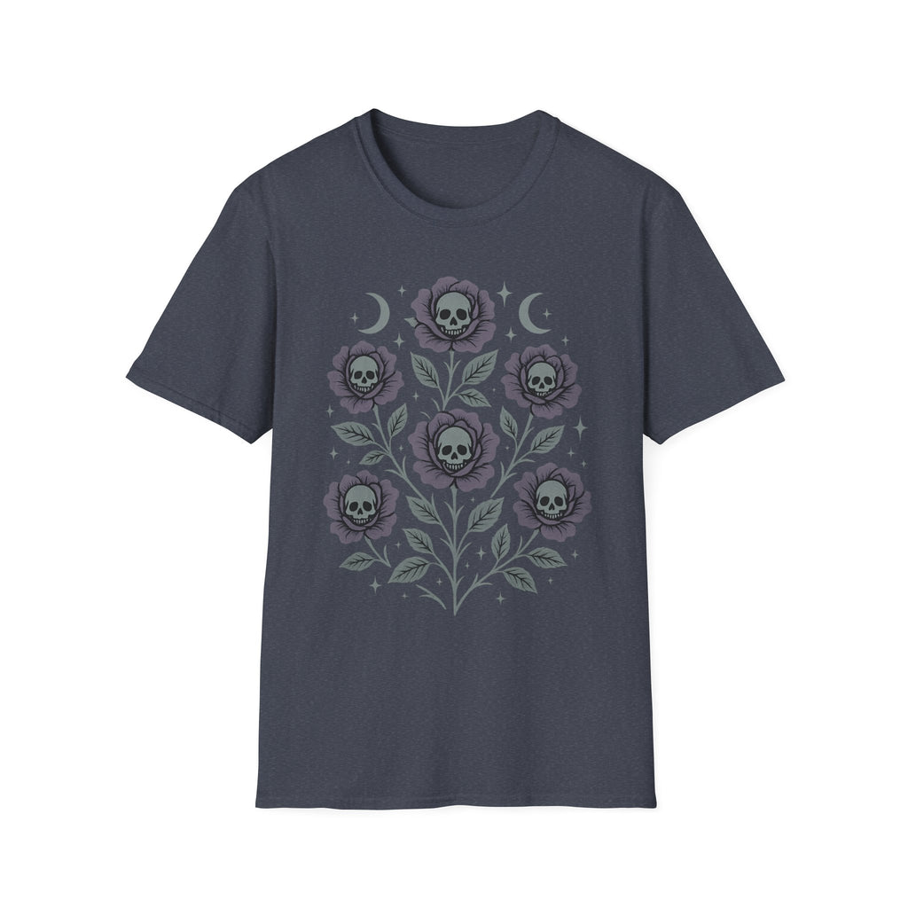 Celestial Skull Rose Bouquet T-Shirt