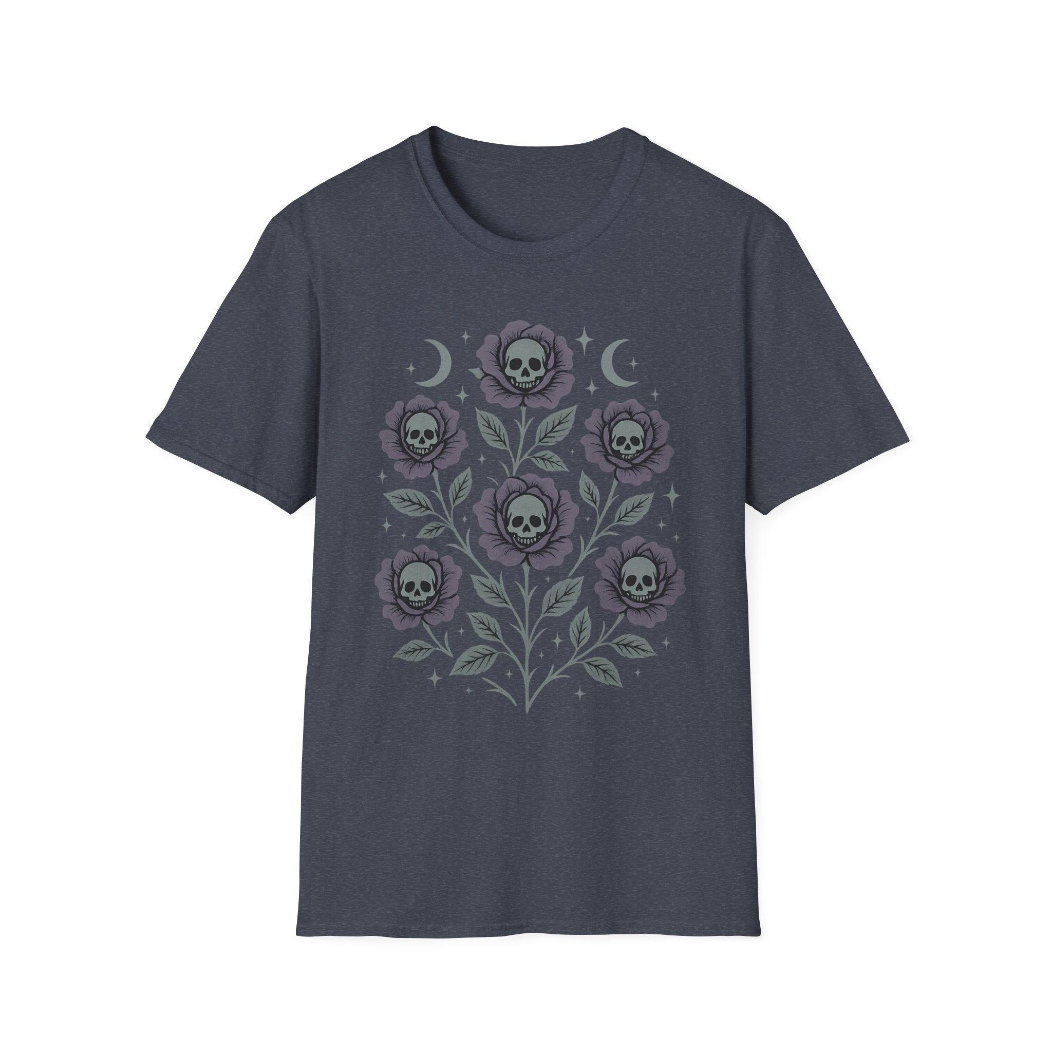 Celestial Skull Rose Bouquet T-Shirt