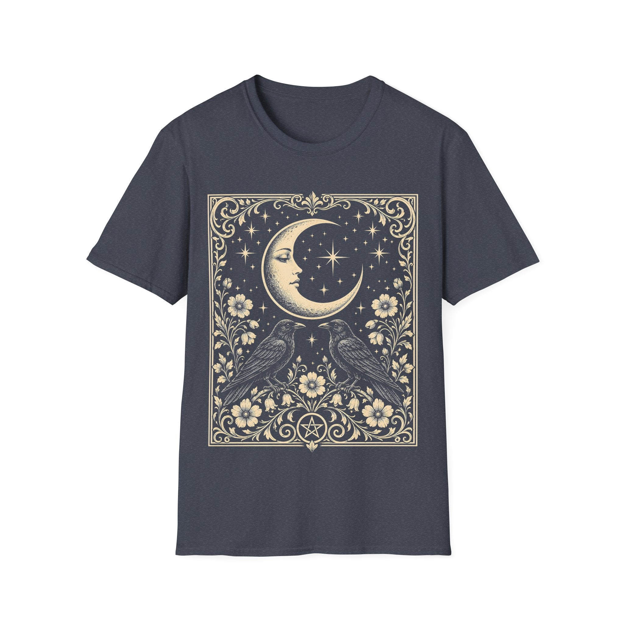 Moonlit Ravens Pentacle T-Shirt