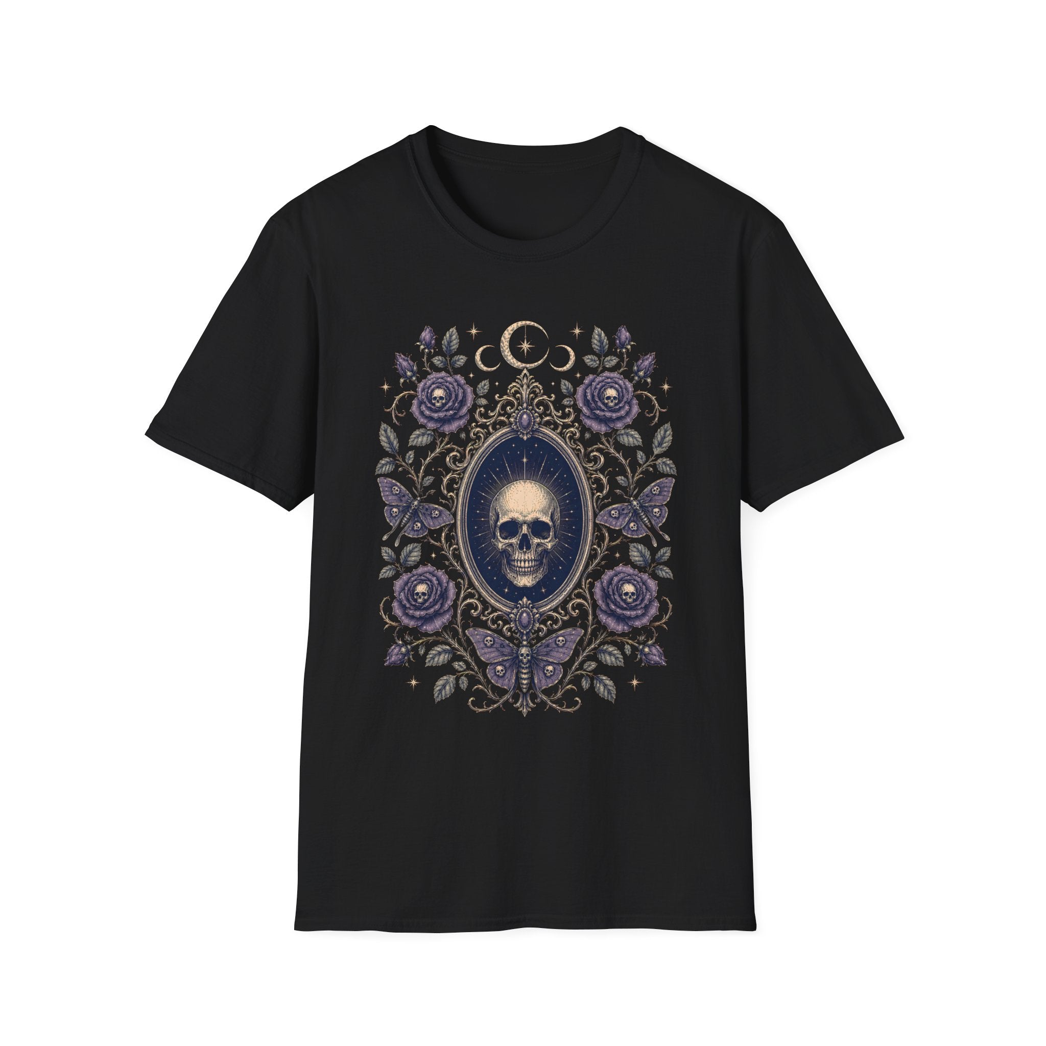 Moths Roses The Witch's Mirror T-Shirt