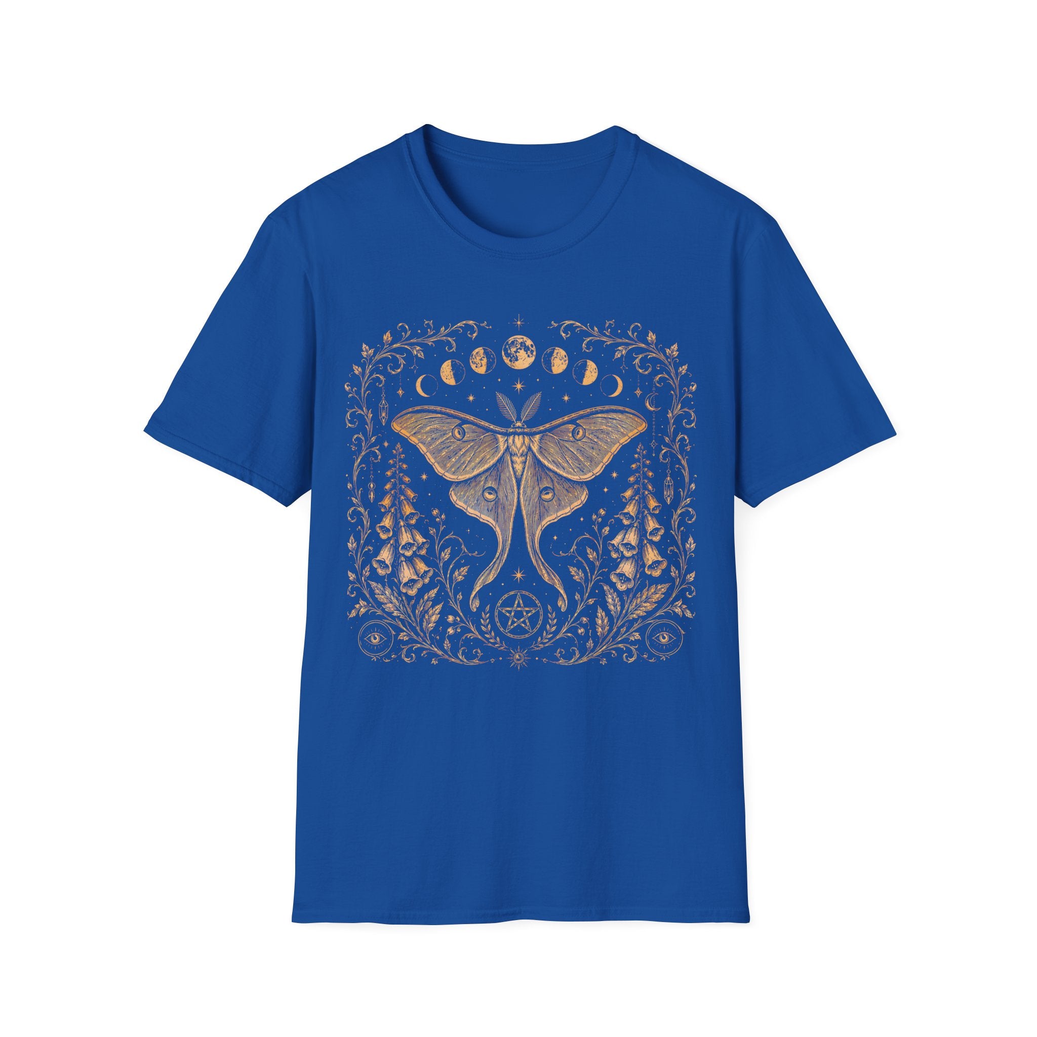 Celestial Luna Moth & Moon Phases T-Shirt