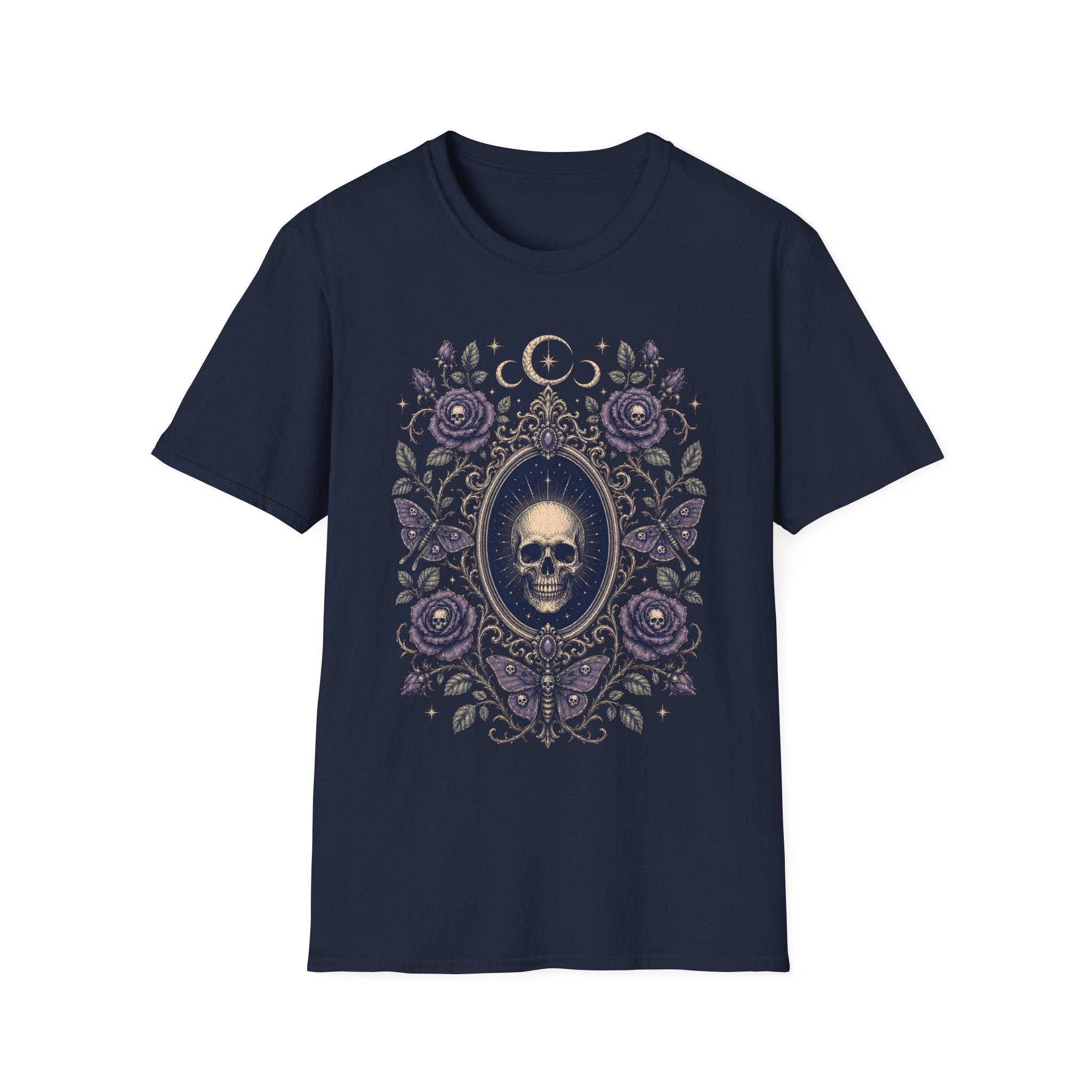 Moths Roses The Witch's Mirror T-Shirt