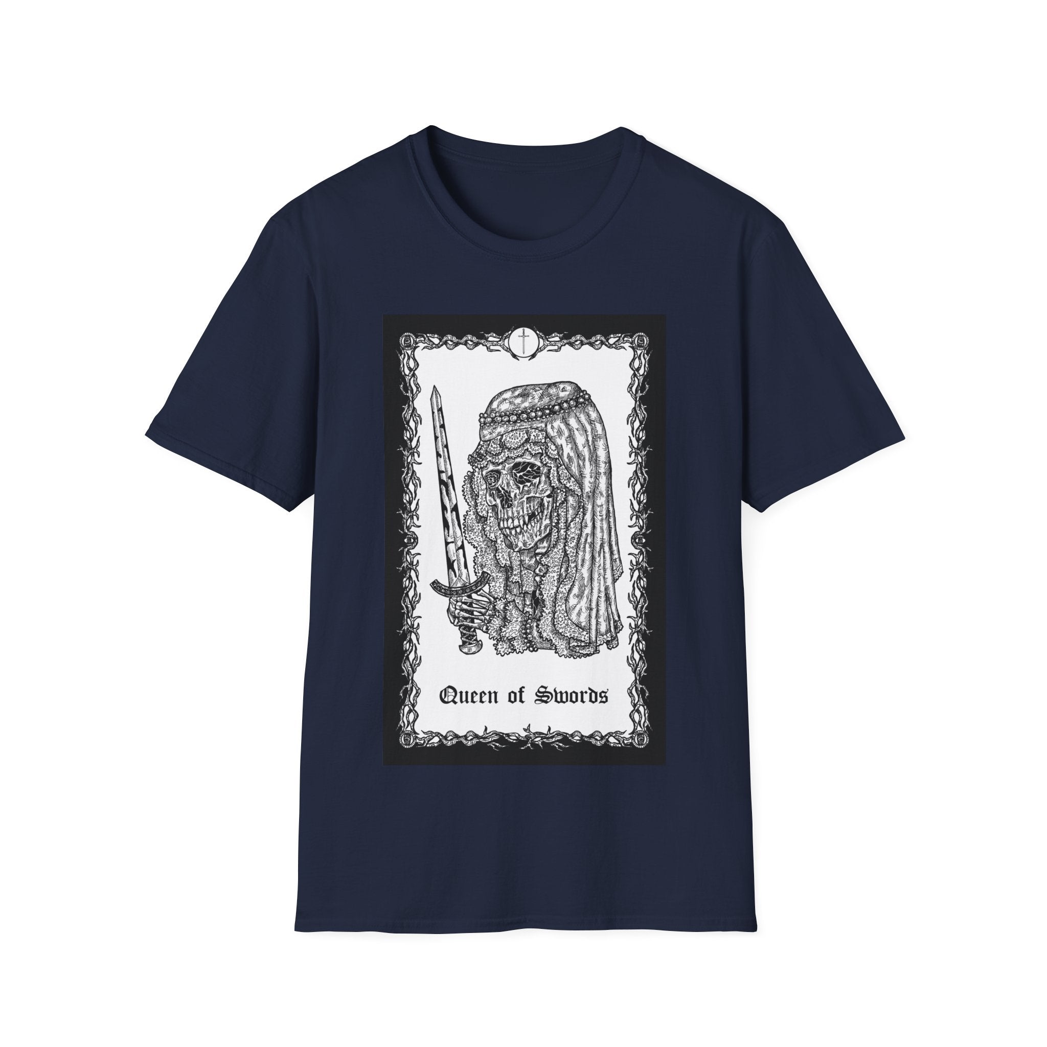 The Queen of Swords Tarot Card T-Shirt