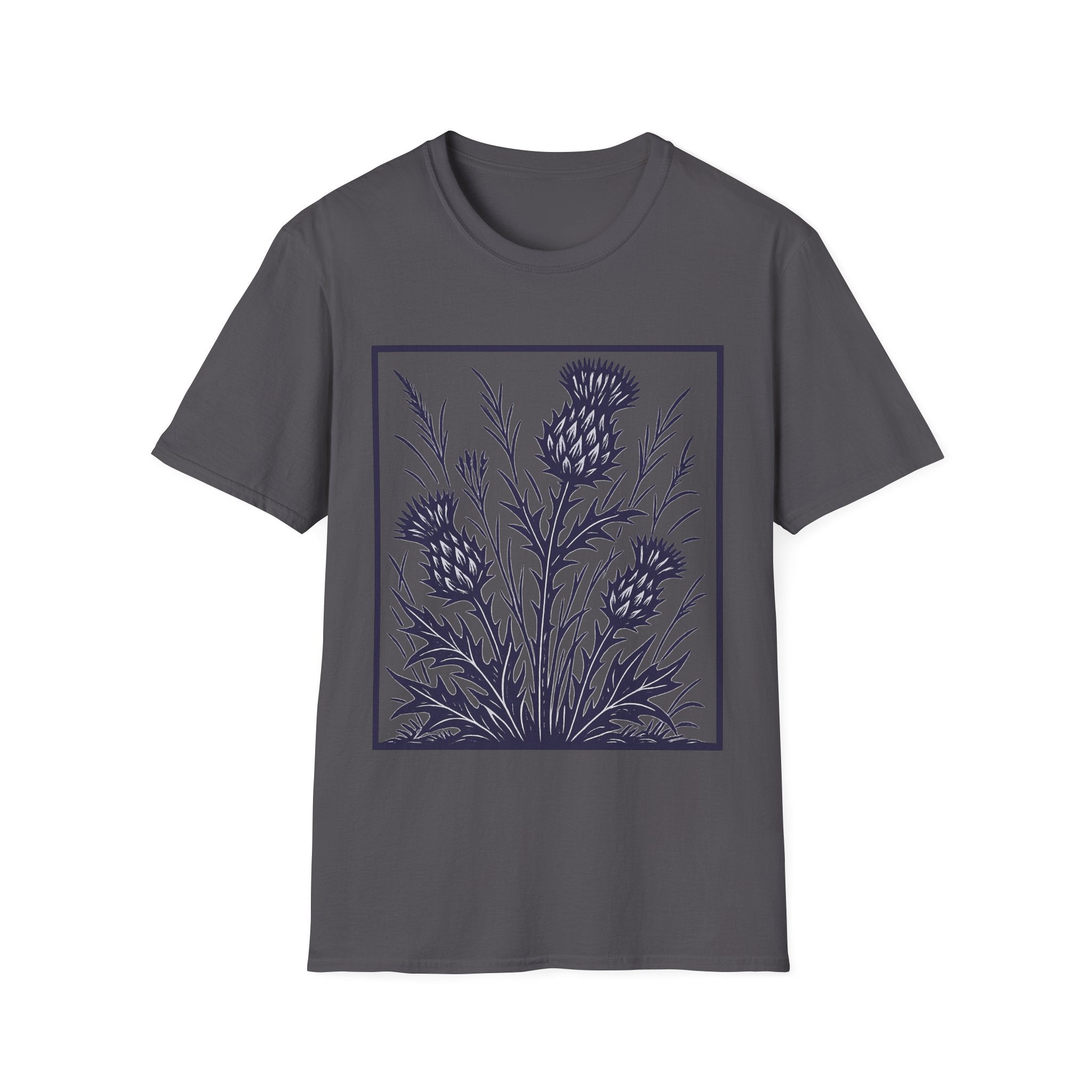 Wild Thistles And Meadow Grasses Antique Botanical T-Shirt
