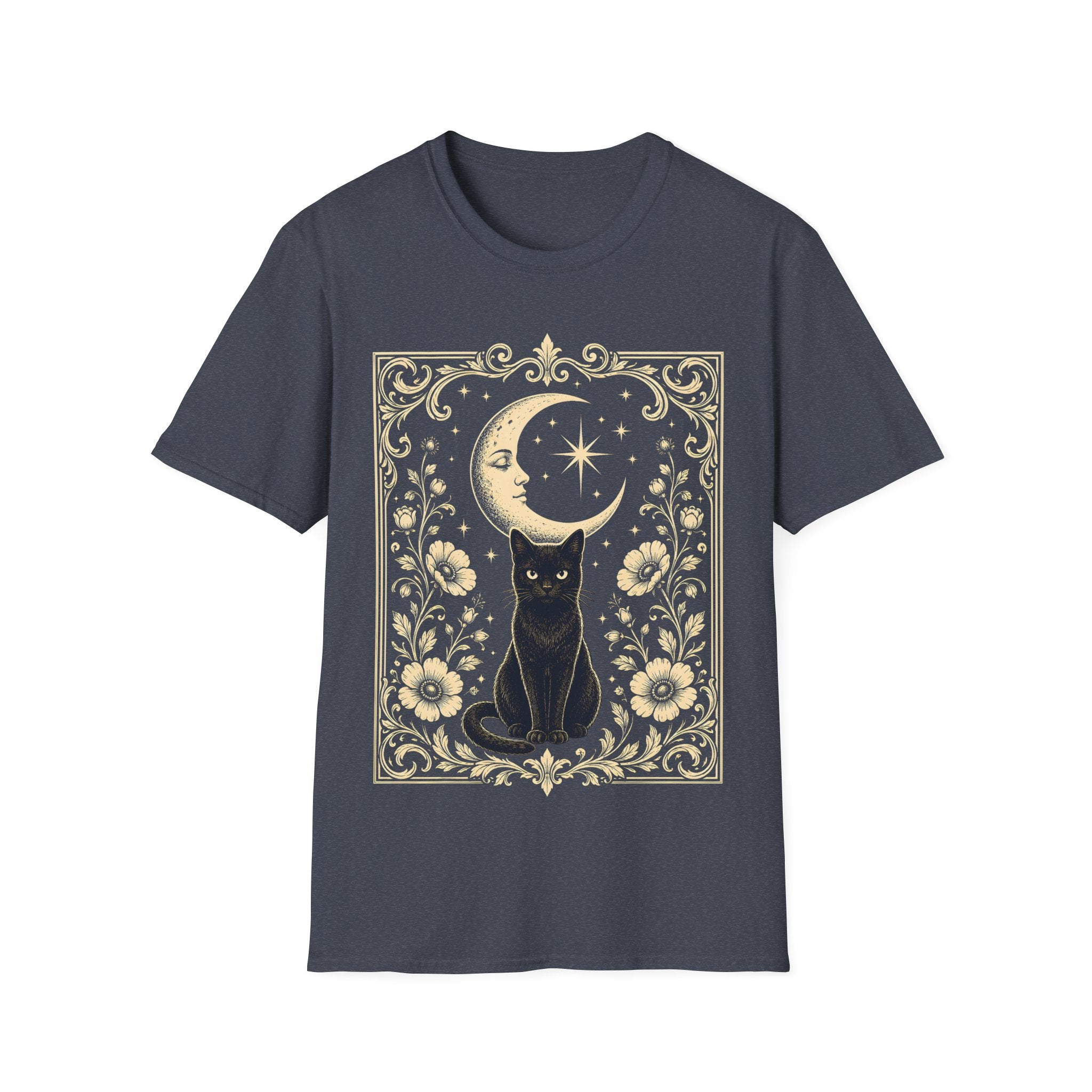 Witchcore Moonlit Black Cat T-Shirt
