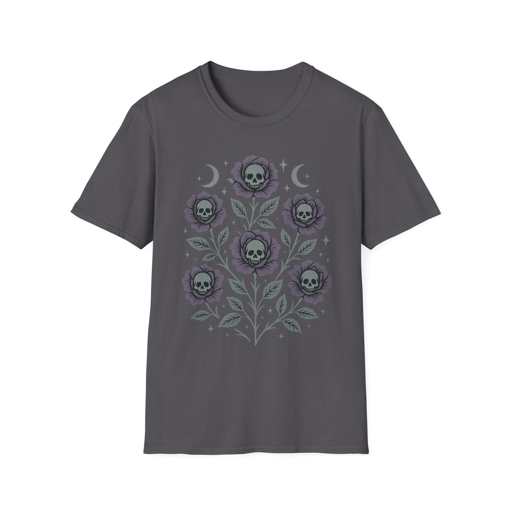 Celestial Skull Rose Bouquet T-Shirt