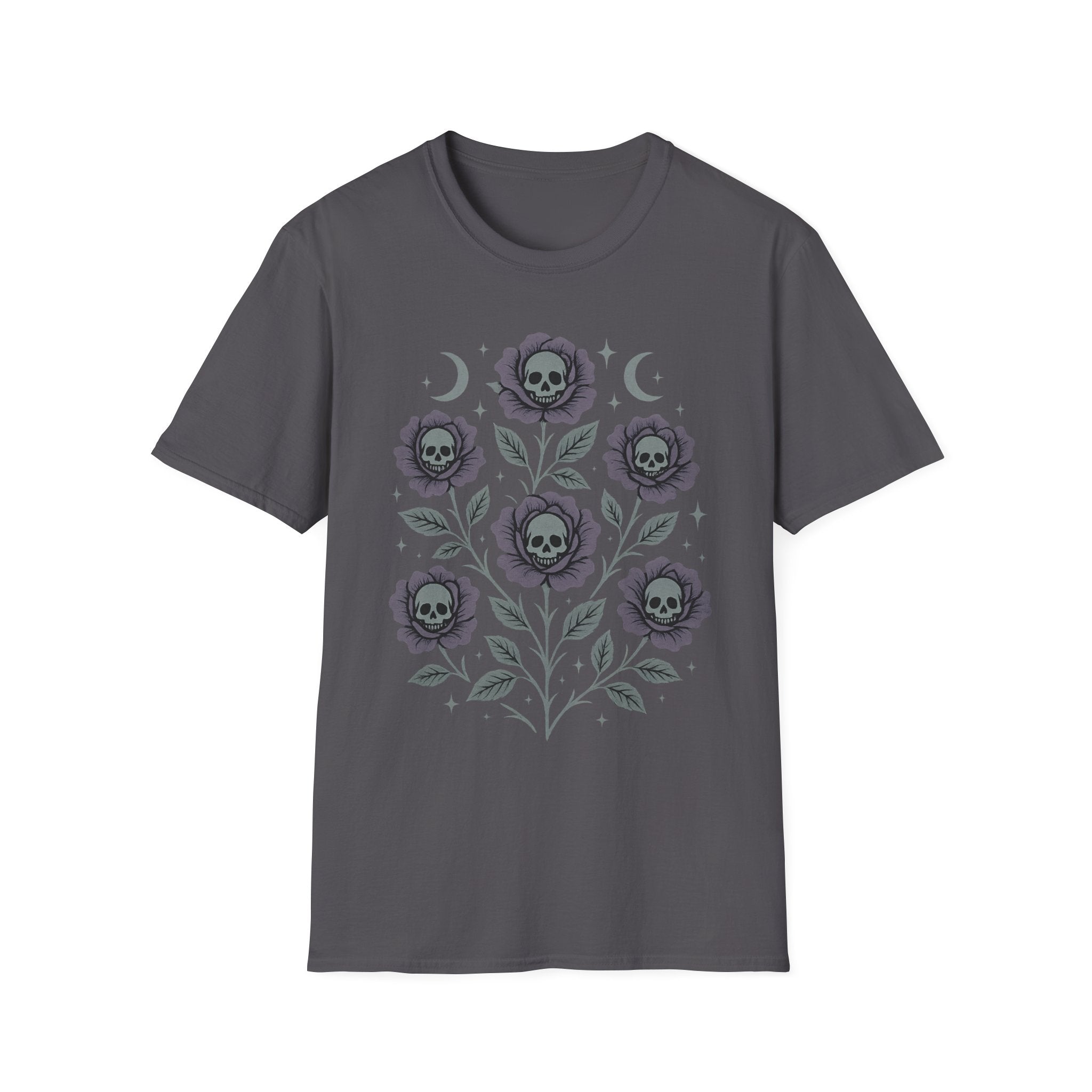Celestial Skull Rose Bouquet T-Shirt