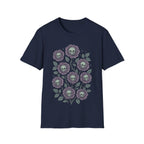 Gothic Floral Skull Rose Bouquet T-Shirt