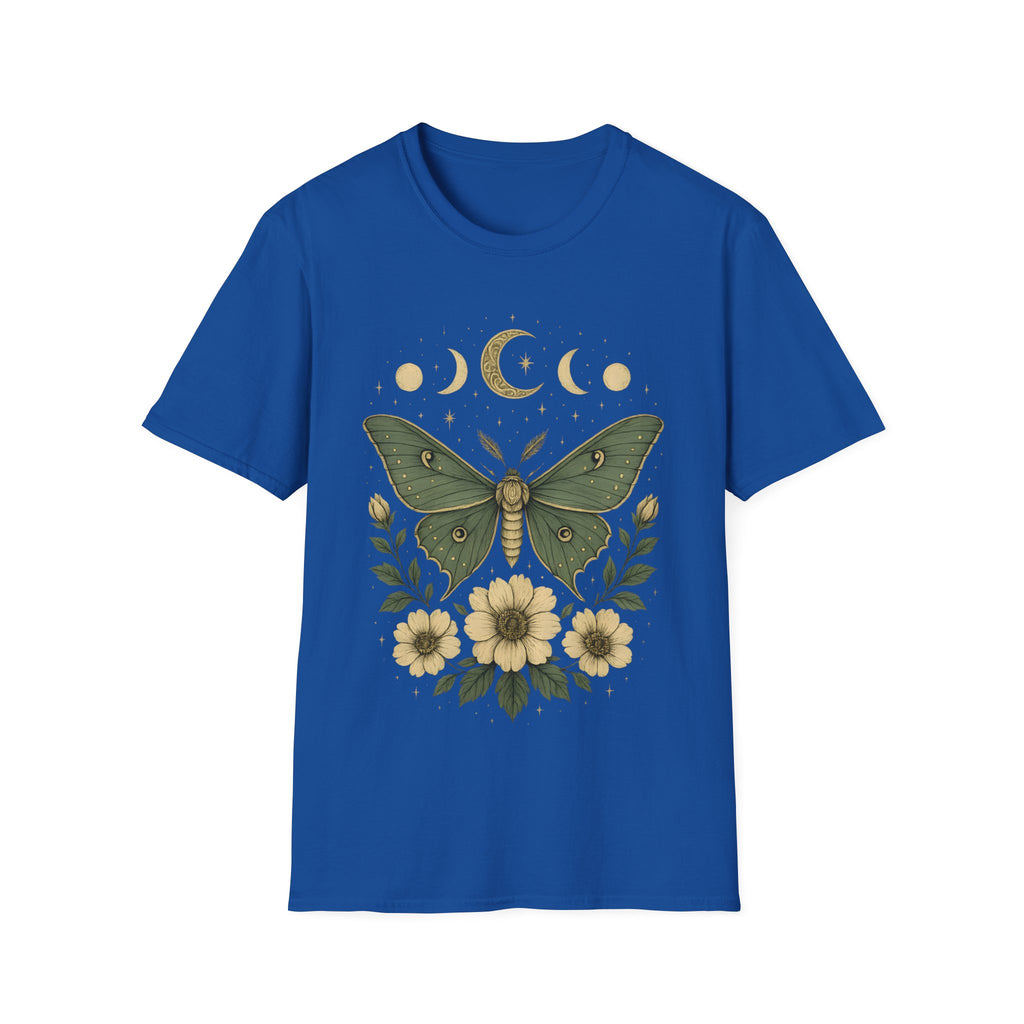 Moon Phases Celestial Luna Moth T-Shirt