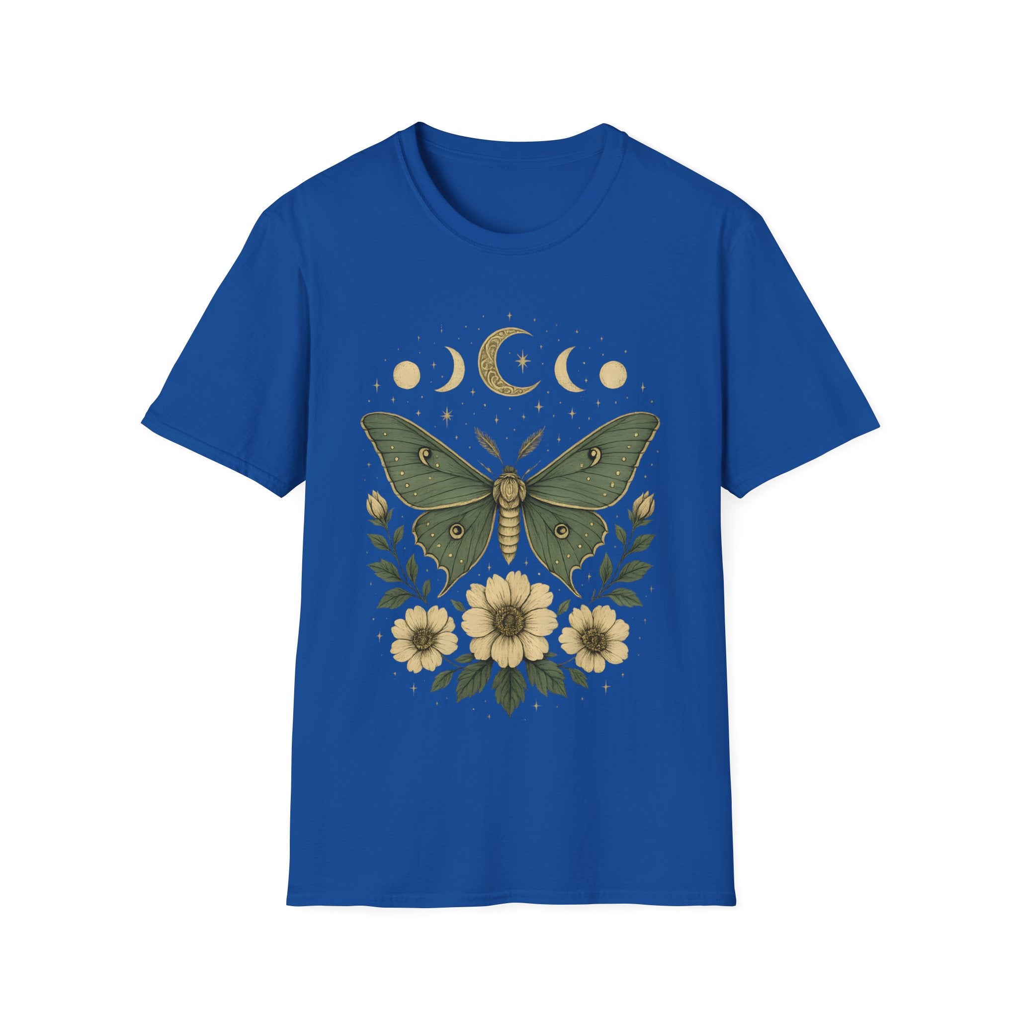 Moon Phases Celestial Luna Moth T-Shirt